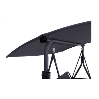 Μεταλλική Διθέσια Κούνια Εξωτερικού Χώρου με Κεκλιμένη Οροφή 170 x ...