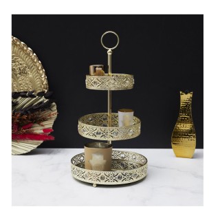 Μεταλλική Εταζέρα 3 Ορόφων 43 cm Χρώματος Χρυσό Home Deco Factory K... Μεταλλική Εταζέρα 3 Ορόφων 43 cm Χρώματος Χρυσό Home Deco Factory K...