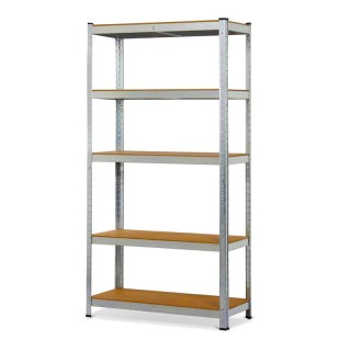 Μεταλλική Γαλβανιζέ Ραφιέρα με 5 Ξύλινα Ράφια Βαρέως Τύπου Herzberg... Μεταλλική Γαλβανιζέ Ραφιέρα με 5 Ξύλινα Ράφια Βαρέως Τύπου Herzberg...