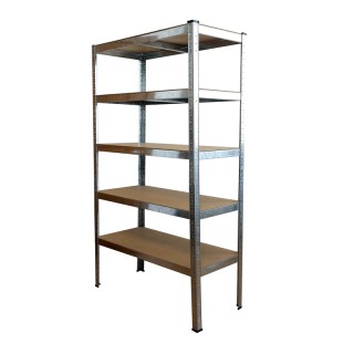 Μεταλλική Γαλβανιζέ Ραφιέρα με 5 Ξύλινα Ράφια Βαρέως Τύπου Herzberg... Μεταλλική Γαλβανιζέ Ραφιέρα με 5 Ξύλινα Ράφια Βαρέως Τύπου Herzberg...