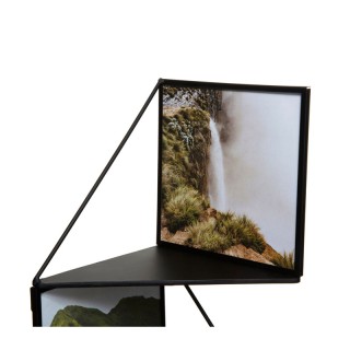 Μεταλλική Γωνιακή Κορνίζα Τοίχου 4 Θέσεων με Ράφια 17 x 17 x 68 cm ... Μεταλλική Γωνιακή Κορνίζα Τοίχου 4 Θέσεων με Ράφια 17 x 17 x 68 cm ...