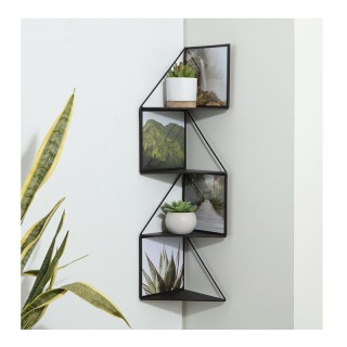 Μεταλλική Γωνιακή Κορνίζα Τοίχου 4 Θέσεων με Ράφια 17 x 17 x 68 cm ... Μεταλλική Γωνιακή Κορνίζα Τοίχου 4 Θέσεων με Ράφια 17 x 17 x 68 cm ...