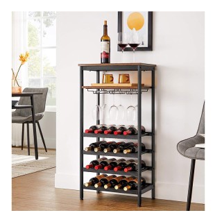 Μεταλλική Κάβα Κρασιών 20 Θέσεων με 2 Ράφια και 4 Ποτηροθήκες 50 x ... Μεταλλική Κάβα Κρασιών 20 Θέσεων με 2 Ράφια και 4 Ποτηροθήκες 50 x ...