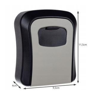 Μεταλλική Κλειδοθήκη Τοίχου με 4ψήφιο Κωδικό 12 x 9 x 4 cm Malatec ...