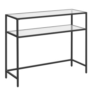 Μεταλλική Κονσόλα με 2 Γυάλινα Ράφια 100 x 35 x 80 cm VASAGLE LGT02... Μεταλλική Κονσόλα με 2 Γυάλινα Ράφια 100 x 35 x 80 cm VASAGLE LGT02...