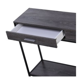 Μεταλλική Κονσόλα με 2 Συρτάρια 120 x 30 x 81.5 cm Χρώματος Γκρι HO... Μεταλλική Κονσόλα με 2 Συρτάρια 120 x 30 x 81.5 cm Χρώματος Γκρι HO...