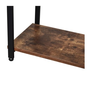 Μεταλλική Κονσόλα με 3 Ξύλινα Ράφια 76 x 120 x 30 cm HOMCOM 837-075 Μεταλλική Κονσόλα με 3 Ξύλινα Ράφια 76 x 120 x 30 cm HOMCOM 837-075