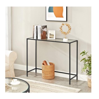 Μεταλλική Κονσόλα με Γυάλινη Επιφάνεια 100 x 35 x 80 cm VASAGLE LGT... Μεταλλική Κονσόλα με Γυάλινη Επιφάνεια 100 x 35 x 80 cm VASAGLE LGT...