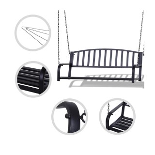 Μεταλλική Κούνια 127 x 60 x 53 cm Outsunny 84A-035 Μεταλλική Κούνια 127 x 60 x 53 cm Outsunny 84A-035