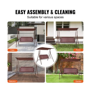 Μεταλλική Κούνια Εξωτερικού Χώρου 3 Θέσεων με Σκιάστρο 1740 x 1095 ... Μεταλλική Κούνια Εξωτερικού Χώρου 3 Θέσεων με Σκιάστρο 1740 x 1095 ...