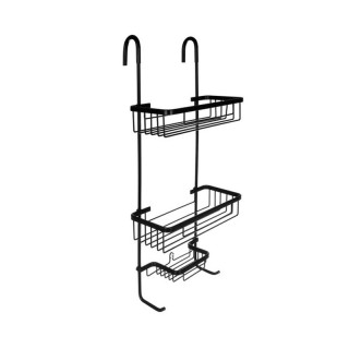 Μεταλλική Κρεμαστή Ραφιέρα Μπάνιου 3 Επιπέδων 28.5 x 14 x 63 cm Χρώ...