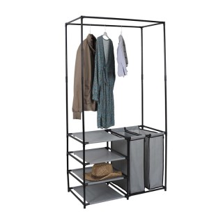 Μεταλλική Κρεμάστρα Δαπέδου με 4 Υφασμάτινα Ράφια και 2 Καλάθια Απλ...