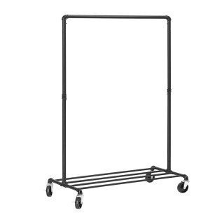 Μεταλλική Κρεμάστρα Ρούχων Δαπέδου 100 x 163 x 49 cm με Ρόδες Songm... Μεταλλική Κρεμάστρα Ρούχων Δαπέδου 100 x 163 x 49 cm με Ρόδες Songm...