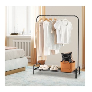 Μεταλλική Κρεμάστρα Ρούχων Δαπέδου 112 x 42 x 145 cm Costway JZ10164DK Μεταλλική Κρεμάστρα Ρούχων Δαπέδου 112 x 42 x 145 cm Costway JZ10164DK