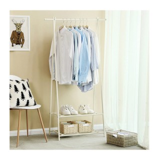 Μεταλλική Κρεμάστρα Ρούχων Δαπέδου 87.5 x 41 x 155 cm Χρώματος Λευκ... Μεταλλική Κρεμάστρα Ρούχων Δαπέδου 87.5 x 41 x 155 cm Χρώματος Λευκ...