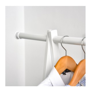 Μεταλλική Κρεμάστρα Ρούχων Δαπέδου με 2 Ράφια 107.5 x 45 x 150 cm H...