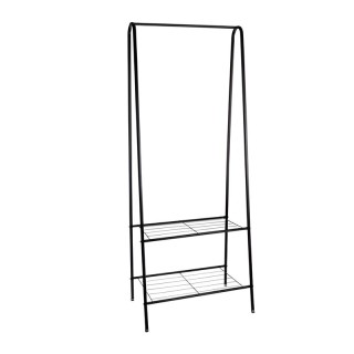 Μεταλλική Κρεμάστρα Ρούχων Δαπέδου με 2 Ράφια 60 x 34 x 153 cm Ruhh... Μεταλλική Κρεμάστρα Ρούχων Δαπέδου με 2 Ράφια 60 x 34 x 153 cm Ruhh...