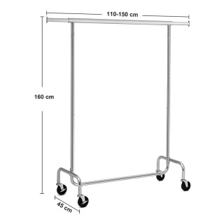 Μεταλλική Κρεμάστρα Ρούχων Δαπέδου Βαρέως Τύπου 110 / 150 x 45 x 16... Μεταλλική Κρεμάστρα Ρούχων Δαπέδου Βαρέως Τύπου 110 / 150 x 45 x 16...