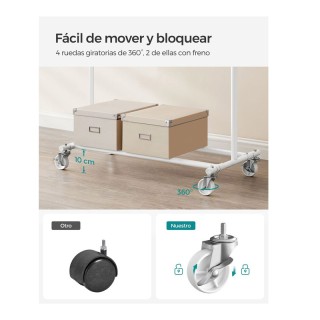 Μεταλλική Κρεμάστρα Ρούχων Δαπέδου Βαρέως Τύπου 92 / 132 x 45.4 x 1...