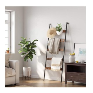 Μεταλλική Κρεμάστρα - Σκάλα Τοίχου 65 x 178 cm VASAGLE LLS011B01