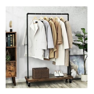 Μεταλλική Κρεμάστρα Ρούχων Δαπέδου 103.5 x 40 x 162 cm με Ρόδες Son... Μεταλλική Κρεμάστρα Ρούχων Δαπέδου 103.5 x 40 x 162 cm με Ρόδες Son...