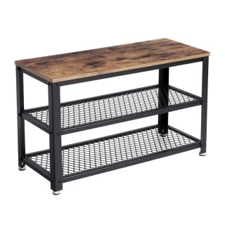 Μεταλλική Παπουτσοθήκη με 2 Ράφια και Πάγκο 73 x 30 x 45 cm VASAGLE...