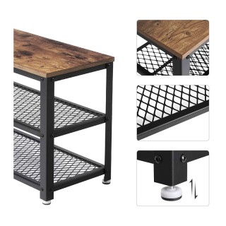 Μεταλλική Παπουτσοθήκη με 2 Ράφια και Πάγκο 73 x 30 x 45 cm VASAGLE... Μεταλλική Παπουτσοθήκη με 2 Ράφια και Πάγκο 73 x 30 x 45 cm VASAGLE...