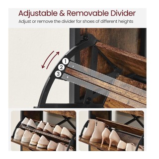 Μεταλλική Παπουτσοθήκη με 3 Διαμερίσματα και 2 Ράφια 60 x 30 x 130 ... Μεταλλική Παπουτσοθήκη με 3 Διαμερίσματα και 2 Ράφια 60 x 30 x 130 ...