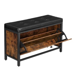 Μεταλλική Παπουτσοθήκη με Κάθισμα 80 x 30 x 51 cm VASAGLE LSB049B01 Μεταλλική Παπουτσοθήκη με Κάθισμα 80 x 30 x 51 cm VASAGLE LSB049B01