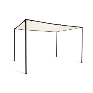 Μεταλλική Πέργκολα Κήπου με Υφασμάτινη Οροφή 3 x 3 x 2.2 m Χρώματος... Μεταλλική Πέργκολα Κήπου με Υφασμάτινη Οροφή 3 x 3 x 2.2 m Χρώματος...