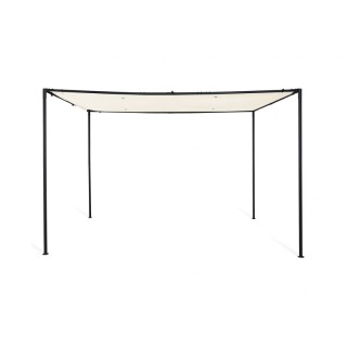 Μεταλλική Πέργκολα Κήπου με Υφασμάτινη Οροφή 3 x 3 x 2.2 m Χρώματος...