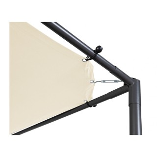 Μεταλλική Πέργκολα Κήπου με Υφασμάτινη Οροφή 3 x 3 x 2.2 m Χρώματος... Μεταλλική Πέργκολα Κήπου με Υφασμάτινη Οροφή 3 x 3 x 2.2 m Χρώματος...