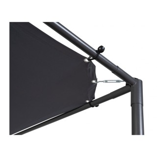 Μεταλλική Πέργκολα Κήπου με Υφασμάτινη Οροφή 3 x 3 x 2.2 m Χρώματος... Μεταλλική Πέργκολα Κήπου με Υφασμάτινη Οροφή 3 x 3 x 2.2 m Χρώματος...