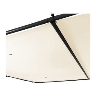 Μεταλλική Πέργκολα Κήπου με Υφασμάτινη Οροφή και Κουρτίνες 3 x 3 x ... Μεταλλική Πέργκολα Κήπου με Υφασμάτινη Οροφή και Κουρτίνες 3 x 3 x ...