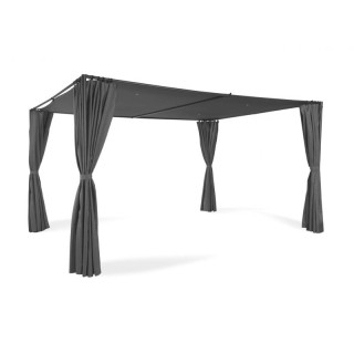 Μεταλλική Πέργκολα Κήπου με Υφασμάτινη Οροφή και Κουρτίνες 3 x 4 x ... Μεταλλική Πέργκολα Κήπου με Υφασμάτινη Οροφή και Κουρτίνες 3 x 4 x ...