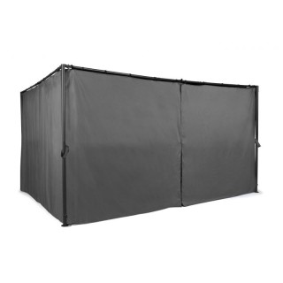 Μεταλλική Πέργκολα Κήπου με Υφασμάτινη Οροφή και Κουρτίνες 3 x 4 x ... Μεταλλική Πέργκολα Κήπου με Υφασμάτινη Οροφή και Κουρτίνες 3 x 4 x ...