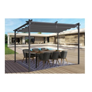 Μεταλλική Πέργκολα με Πτυσσόμενη Οροφή 3 x 3 m Marina Inkazen 40031429 Μεταλλική Πέργκολα με Πτυσσόμενη Οροφή 3 x 3 m Marina Inkazen 40031429