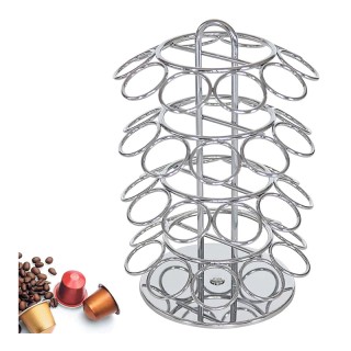 Μεταλλική Περιστρεφόμενη Βάση για 40 Κάψουλες Καφέ 34 x 12.2 x 11.8...