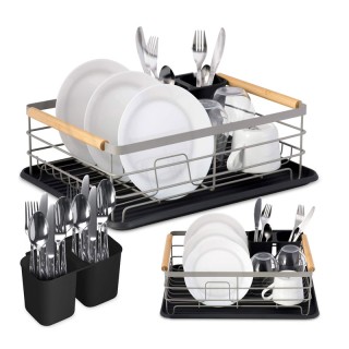 Μεταλλική Πιατοθήκη Στεγνωτήριο 43 x 32 x 14 cm Χρώματος Γκρι Massi... Μεταλλική Πιατοθήκη Στεγνωτήριο 43 x 32 x 14 cm Χρώματος Γκρι Massi...