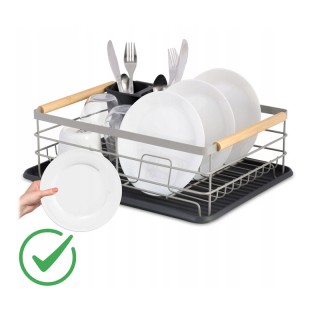 Μεταλλική Πιατοθήκη Στεγνωτήριο 43 x 32 x 14 cm Χρώματος Γκρι Massi... Μεταλλική Πιατοθήκη Στεγνωτήριο 43 x 32 x 14 cm Χρώματος Γκρι Massi...