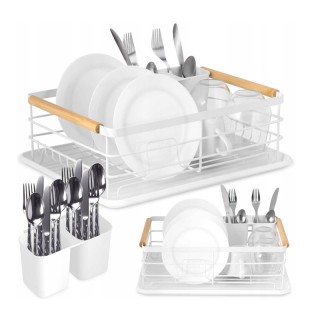 Μεταλλική Πιατοθήκη Στεγνωτήριο 43 x 32 x 14 cm Χρώματος Λευκό Mass... Μεταλλική Πιατοθήκη Στεγνωτήριο 43 x 32 x 14 cm Χρώματος Λευκό Mass...