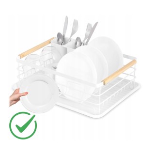 Μεταλλική Πιατοθήκη Στεγνωτήριο 43 x 32 x 14 cm Χρώματος Λευκό Mass... Μεταλλική Πιατοθήκη Στεγνωτήριο 43 x 32 x 14 cm Χρώματος Λευκό Mass...