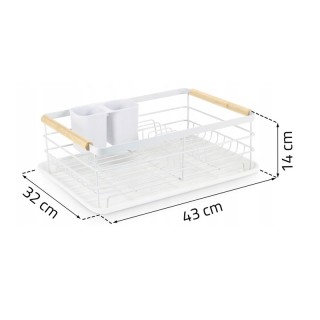 Μεταλλική Πιατοθήκη Στεγνωτήριο 43 x 32 x 14 cm Χρώματος Λευκό Mass... Μεταλλική Πιατοθήκη Στεγνωτήριο 43 x 32 x 14 cm Χρώματος Λευκό Mass...