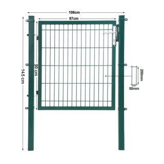 Μεταλλική Πόρτα Περίφραξης Κήπου 106 x 150 cm Songmics GGD250L Μεταλλική Πόρτα Περίφραξης Κήπου 106 x 150 cm Songmics GGD250L