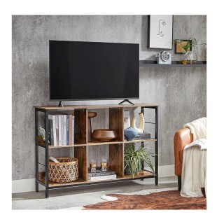 Μεταλλική Ραφιέρα Δαπέδου με 6 Ξύλινα Ράφια 120 x 33 x 80 cm VASAGL...