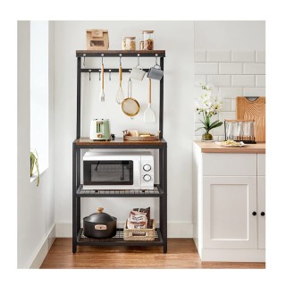 Μεταλλική Ραφιέρα Κουζίνας 60 x 40 x 151.5 cm VASAGLE KKS021B01 Μεταλλική Ραφιέρα Κουζίνας 60 x 40 x 151.5 cm VASAGLE KKS021B01