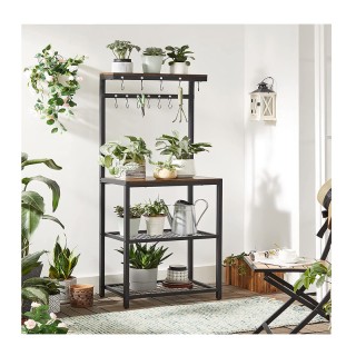 Μεταλλική Ραφιέρα Κουζίνας 60 x 40 x 151.5 cm VASAGLE KKS021B01 Μεταλλική Ραφιέρα Κουζίνας 60 x 40 x 151.5 cm VASAGLE KKS021B01