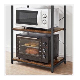 Μεταλλική Ραφιέρα Κουζίνας με 6 Ξύλινα Ράφια 40 x 60 x 167 cm VASAG...