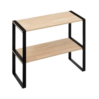 Μεταλλική Ραφιέρα με 2 Ξύλινα Ράφια 40 x 17.5 x 35 cm 5Five Simply ... Μεταλλική Ραφιέρα με 2 Ξύλινα Ράφια 40 x 17.5 x 35 cm 5Five Simply ...