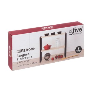 Μεταλλική Ραφιέρα με 2 Ξύλινα Ράφια 40 x 17.5 x 35 cm 5Five Simply ... Μεταλλική Ραφιέρα με 2 Ξύλινα Ράφια 40 x 17.5 x 35 cm 5Five Simply ...